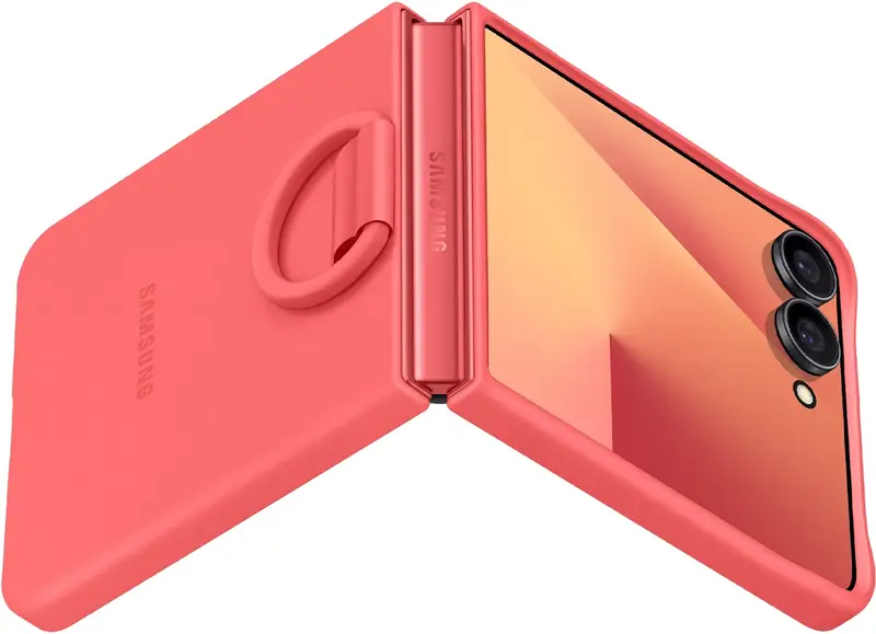 Чохол для Samsung Flip 7 Ring Case (Silicone) Red (EF-PF766TREGUA) - фото - №5