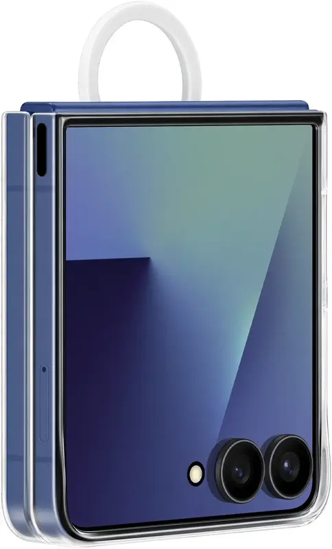 Чохол для Samsung Flip 7 Ring Case (Clear) Transparent (EF-QF766CTEGUA) - фото - №3