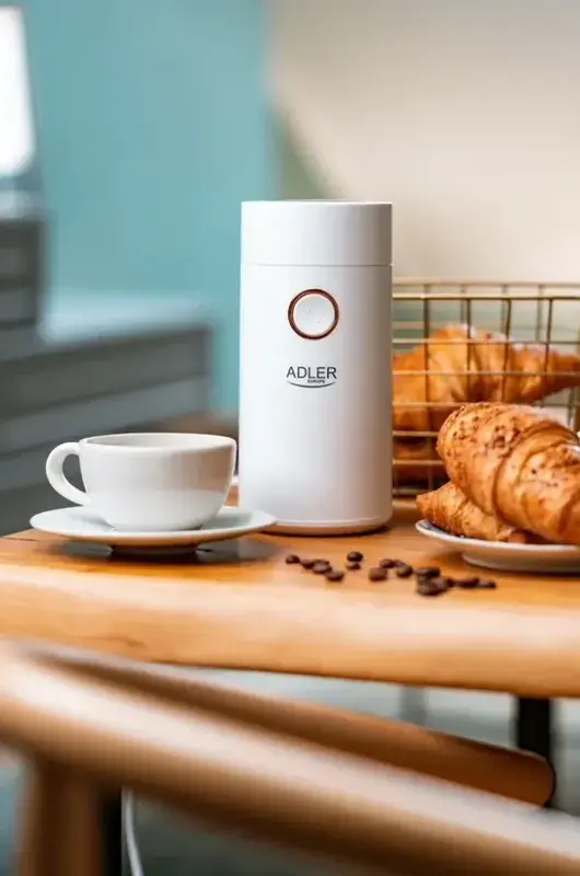 Кофемолка Adler AD 4446 white gold - фото - №10