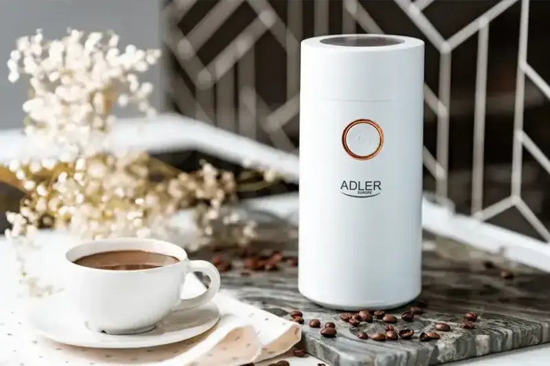 Кофемолка Adler AD 4446 white gold - фото - №7