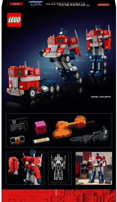 Конструктор LEGO Icons Оптимус Прайм, 10302 - фото - №3