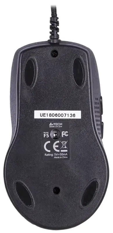 Комп'ютерна миша A4Tech F5 USB (Mystic Black) - фото - №5