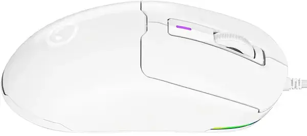 Комп'ютерна миша Lorgar MSA10 Ultralight Wired Gaming USB White - фото - №1