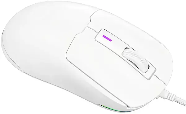 Комп'ютерна миша Lorgar MSA10 Ultralight Wired Gaming USB White - фото - №4