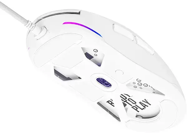 Комп'ютерна миша Lorgar MSA10 Ultralight Wired Gaming USB White - фото - №6
