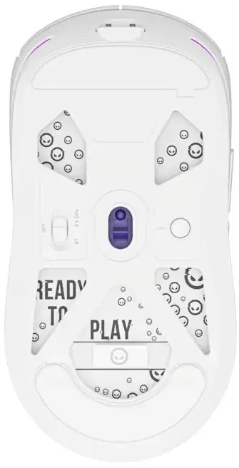 Компьютерная мышь Lorgar MSA10W Wireless Gaming White - фото - №3