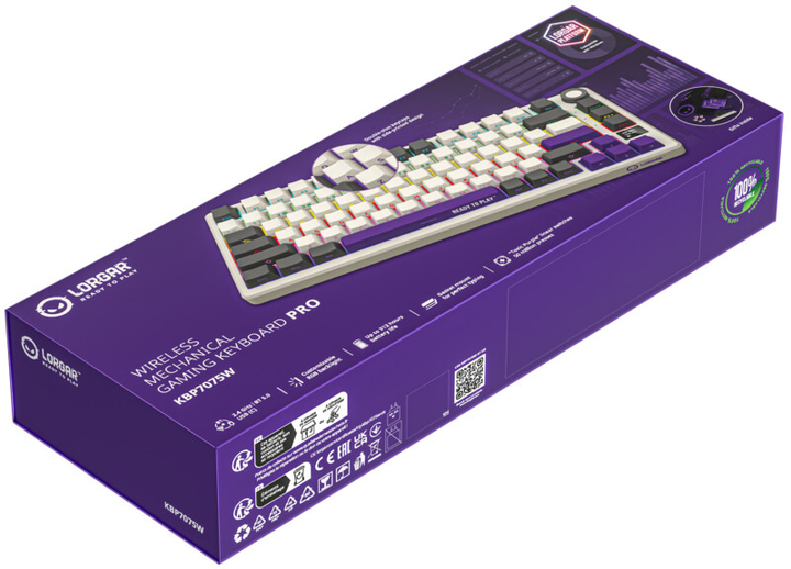 Ігрова клавіатура Lorgar KBP70MW Pro Wireless Mechanical EN/UA Beige - фото - №10