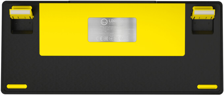 Игровая клавиатура Lorgar KBP7075W Pro Mechanical,RGB,WL/BT/USB Black-Yellow - фото - №7