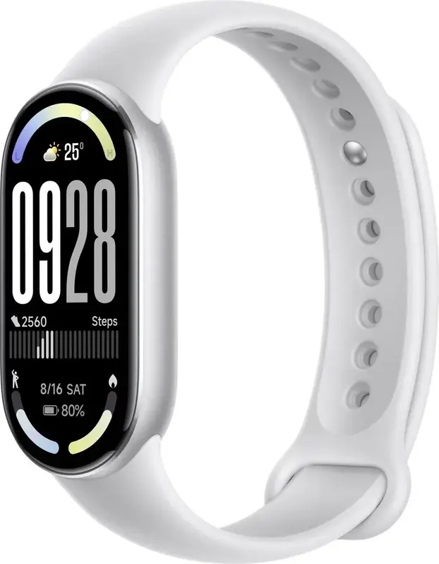 Фітнес-браслет Xiaomi Smart Band 10 BHR07PSGL Срібний - фото - №1