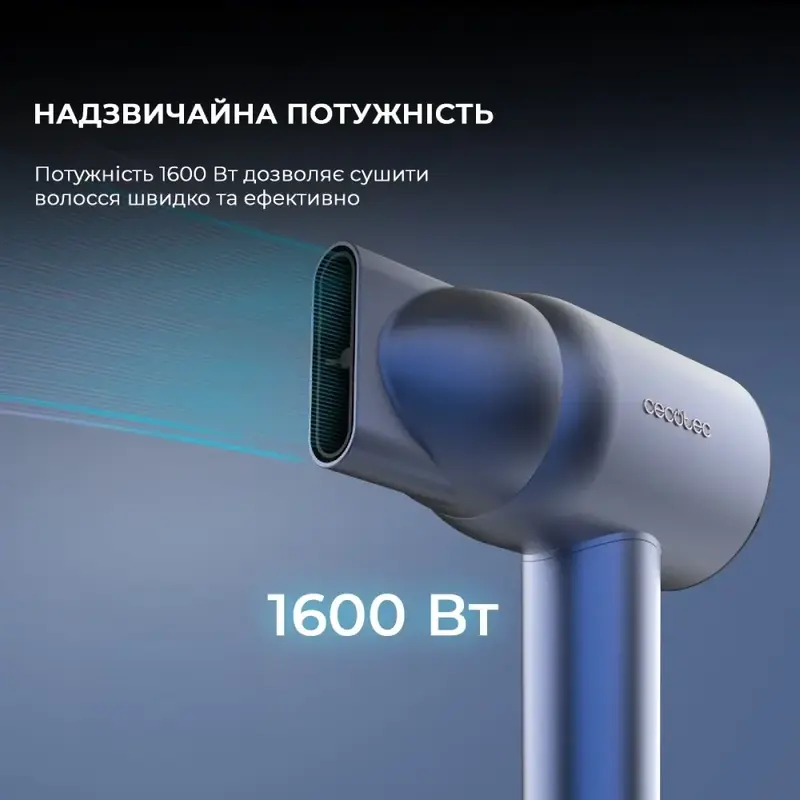 Фен CECOTEC IoniCare RockStar Nano IonTech Blue - фото - №6