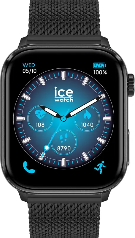Смарт-годинник Ice-Watch ICE smart 3.0 Rectangular 1.78 Black Milanese 024300 - фото - №1