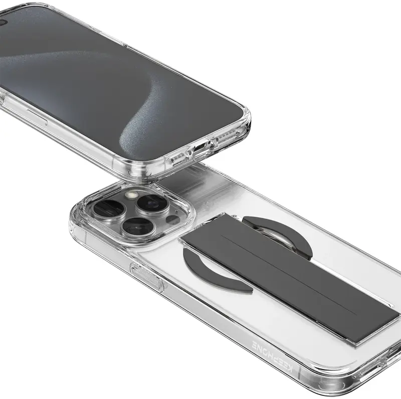 Чохол для iPhone 15 Pro Keephone MagGrip MagSafe Case Black (KPMAGS15PBK) - фото - №5