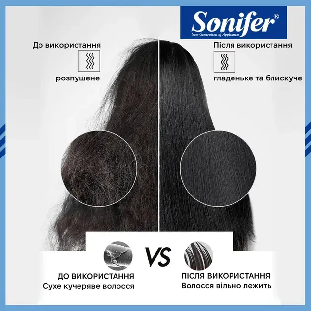 Фен-щітка Sonifer SF-9533 - фото - №3