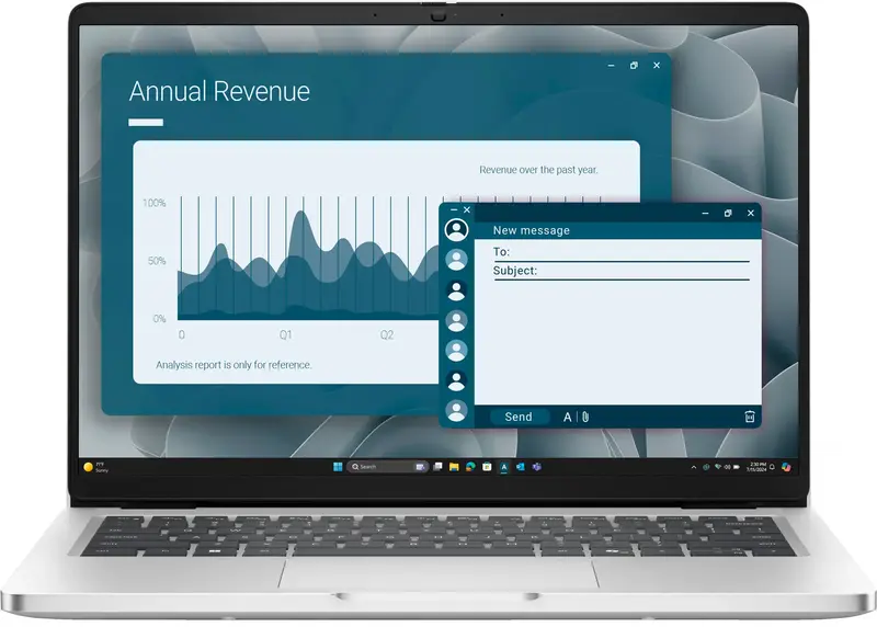 Ноутбук Dell Pro 14 PC14255 Silver (BTO601PC14255UA_W11P) - фото - №0