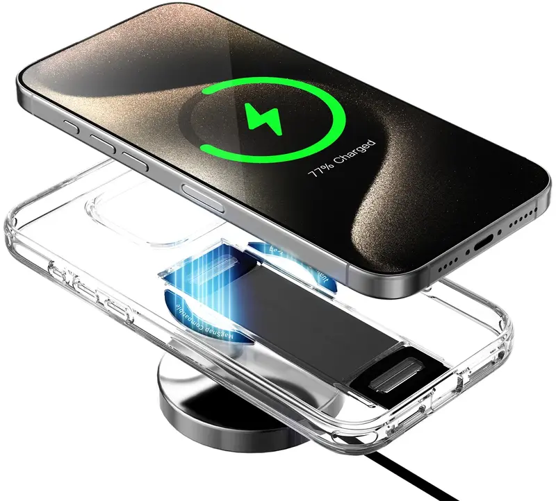Чохол для iPhone 16 Pro Keephone MagGrip MagSafe Case Black (KPMAG16PBK) - фото - №5