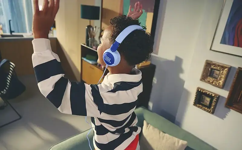 Навушники JBL Junior 320 Сині - фото - №8