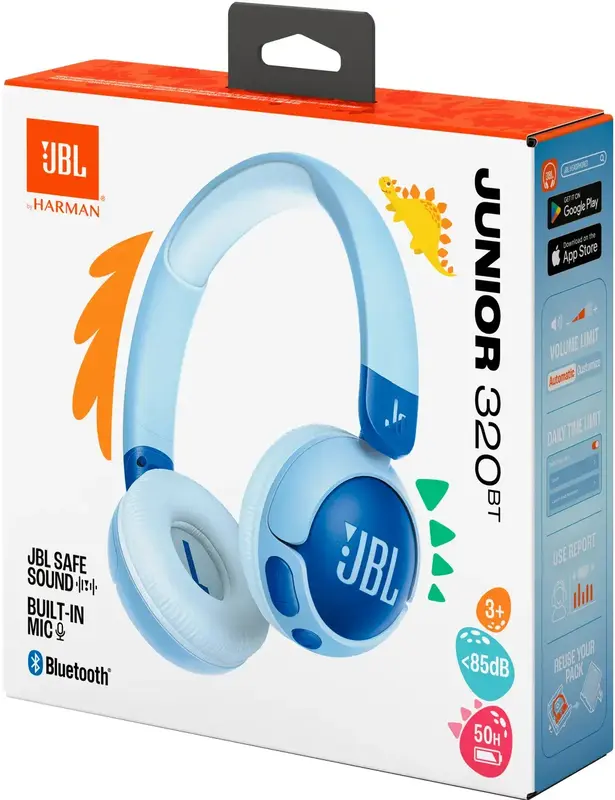 Навушники JBL Junior 320BT Сині - фото - №7