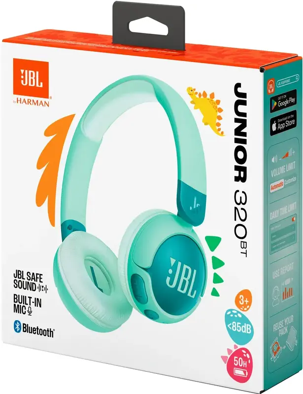 Навушники JBL Junior 320BT Зелені - фото - №7