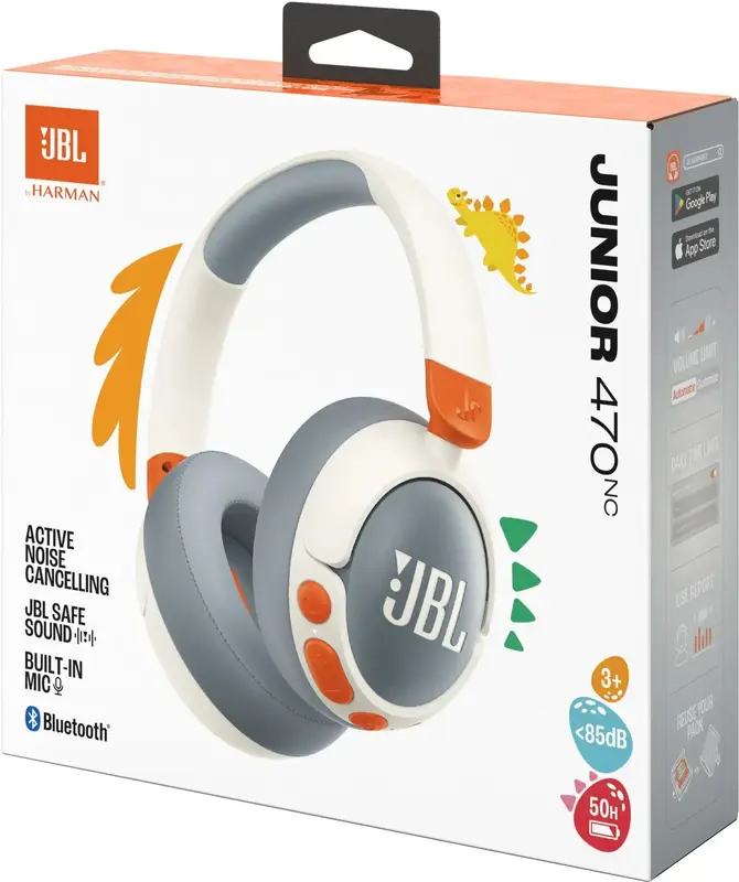 Навушники JBL Junior 470NC Білі - фото - №6