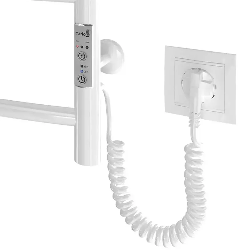 Рушникосушка MARIO електрична Класік НР-I, білий глянець (2.3.0113.10.WG) - фото - №3