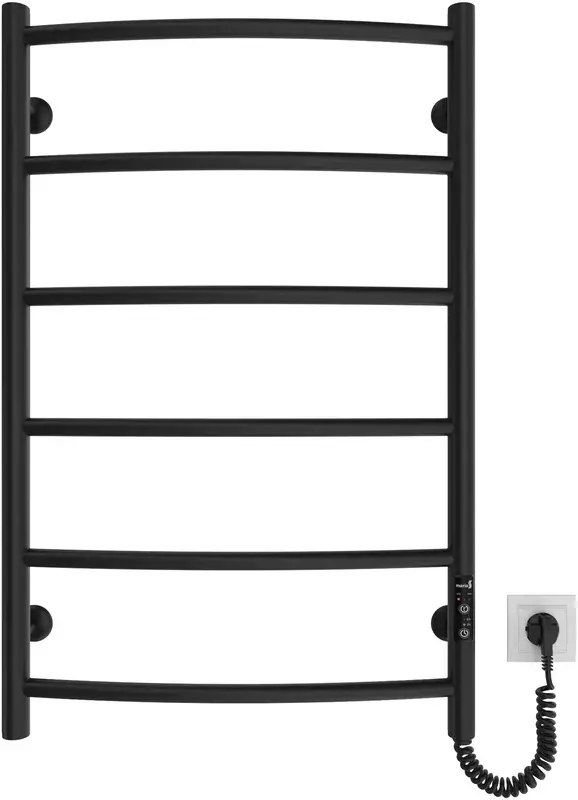 Рушникосушка MARIO електрична Класік НР-I, чорний матовий (2.3.0115.10.BM) - фото - №1