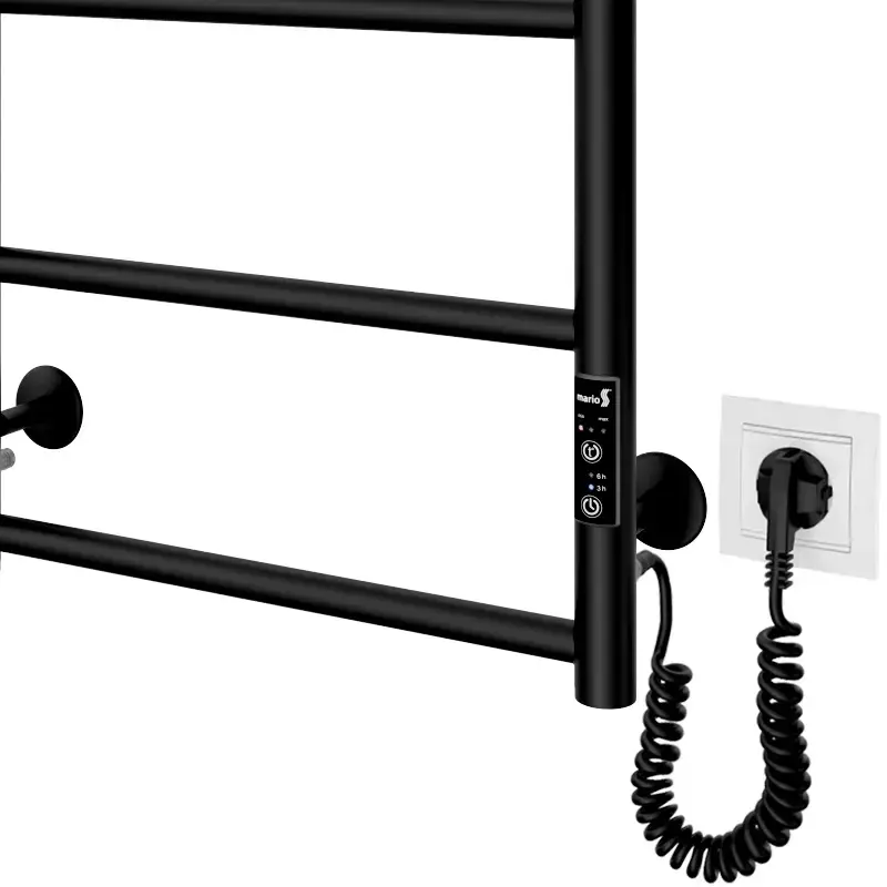 Рушникосушка MARIO електрична Класік F НР-I, чорний матовий (2.3.0702.10.BM) - фото - №3