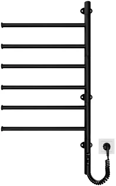 Рушникосушка MARIO електрична Веєр-І, чорний матовий (2.3.0408.11.BM) - фото - №1