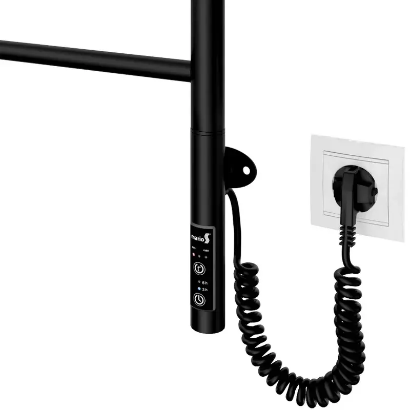 Рушникосушка MARIO електрична Веєр-І, чорний матовий (2.3.0408.11.BM) - фото - №4