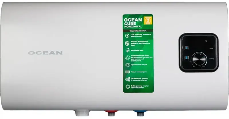 Водонагрівач OCEAN CUBE-Horizontal RZF80D-4, ET+WT (мокрий тен) 80л RZF80D-4 ET+WT - фото - №0