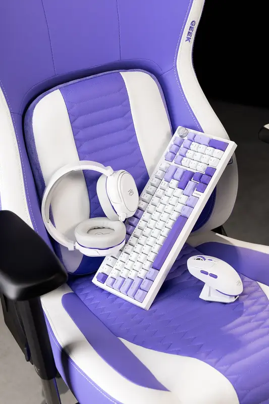 Ігрове крісло Proove Gaming Geek white purple - фото - №17