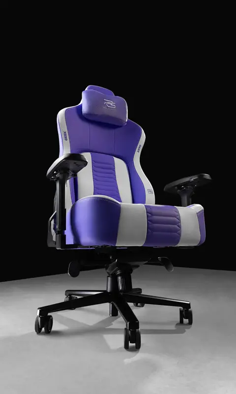 Ігрове крісло Proove Gaming Geek white purple - фото - №6