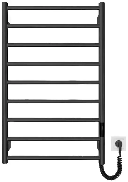 Рушникосушка MARIO електрична Урбан-I, чорний матовий (2.3.8300.10.BM) - фото - №1