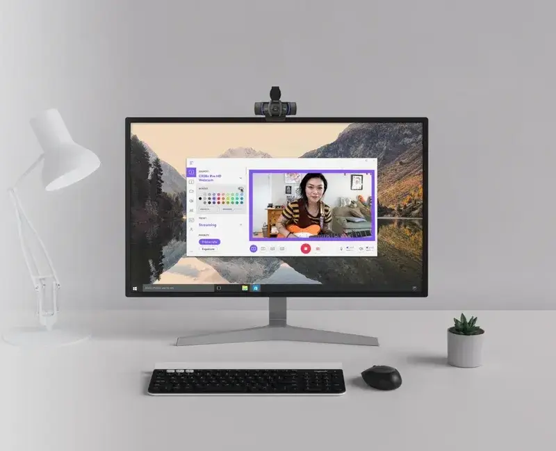 Веб камера Logitech Webcam C920S PRO HD 1080p (960-001252) - фото - №5