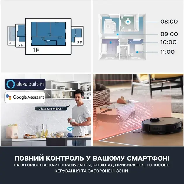 Робот-пилосос миючий EUREKA E10S - фото - №3