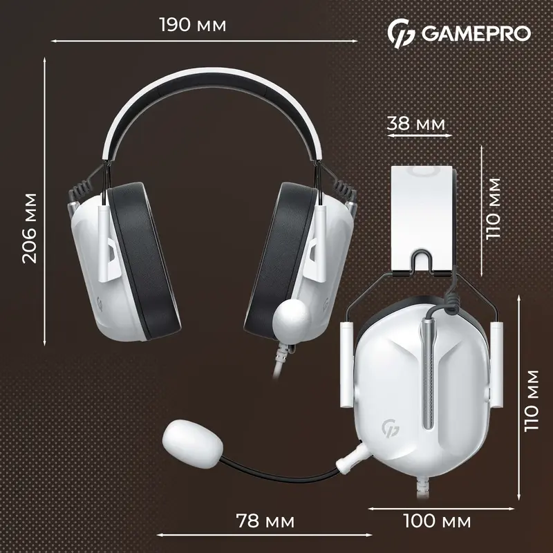 Гарнітура ігрова GamePro Genesis Hunter (HS1350W) - фото - №12