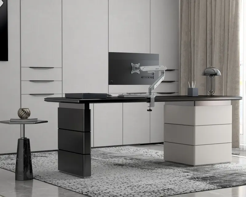 Настільне кріплення для монітора Anda Seat Stealth PRO II 17'-42'' White&Gray - фото - №17