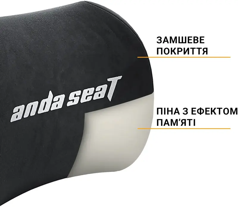 Подушка для головы Anda Seat Novis Head Pillow Black - фото - №2