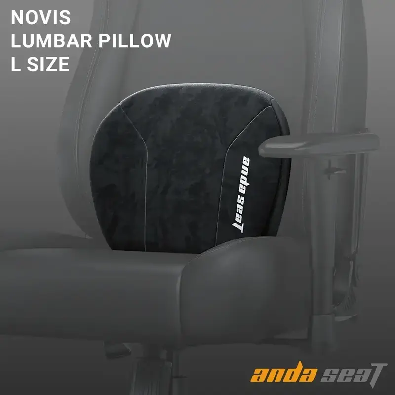 Подушка для попереку Anda Seat Novis Lumbar Pillow Size L Black - фото - №1
