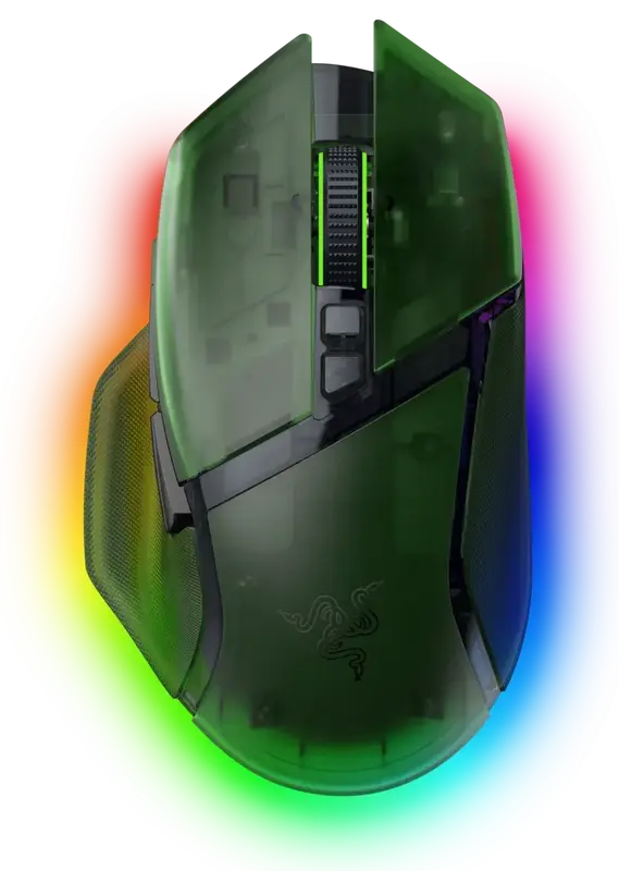 Ігрова миша RAZER Basilisk V3 PRO Wireless Phantom Green - фото - №0