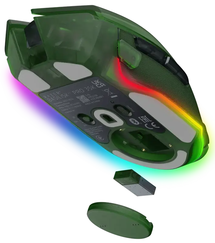Ігрова миша RAZER Basilisk V3 PRO Wireless Phantom Green - фото - №3