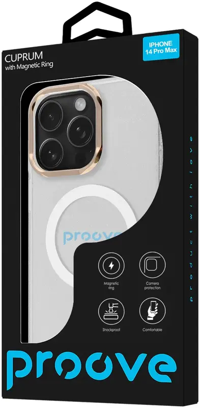Чохол Proove Cuprum Case with Magnetic Ring iPhone 14 Pro Max (white) - фото - №2