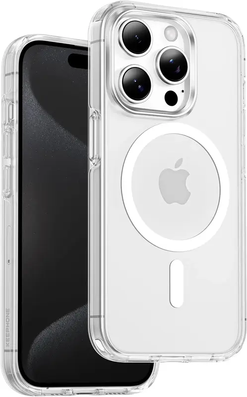 Чохол для iPhone 15 Pro Keephone Non-yellowing MagSafe (KPNONY15PCL) - фото - №2