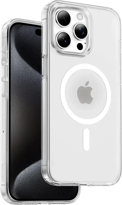 Чохол для iPhone 15 Pro Max Keephone Non-yellowing MagSafe (KPNONY15PMCL) - фото - №3