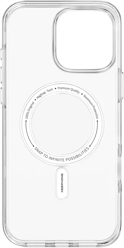 Чохол для iPhone 15 Pro Max Keephone Non-yellowing MagSafe (KPNONY15PMCL) - фото - №5
