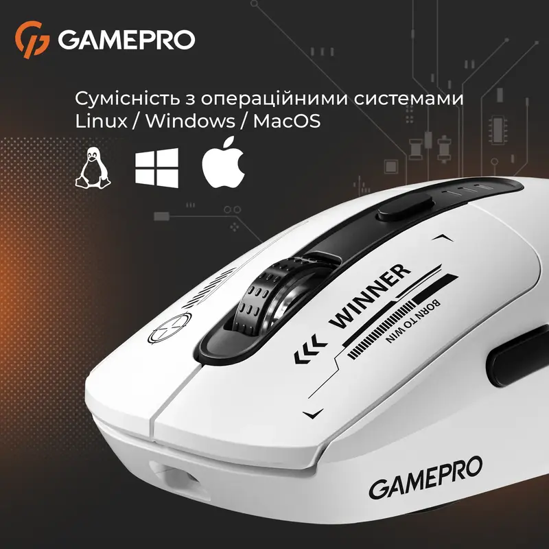 Бездротова мишка Gamepro Genesis Winner Wireless White (GM079W) - фото - №11