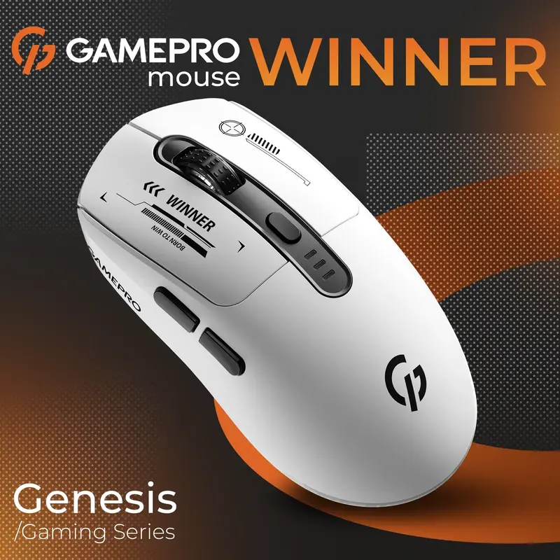 Бездротова мишка Gamepro Genesis Winner Wireless White (GM079W) - фото - №4