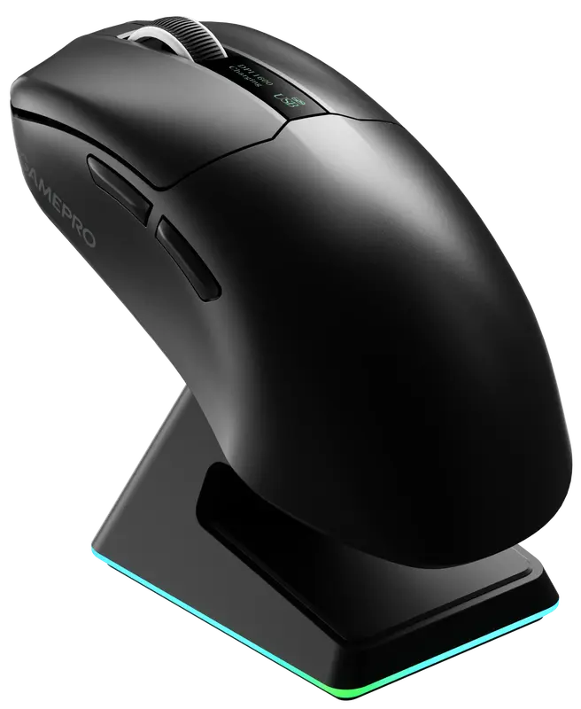 Бездротова ігрова мишка GamePro Asgard Thor Wireless PAW3395 RGB Ultralight Black (GM023B) - фото - №0