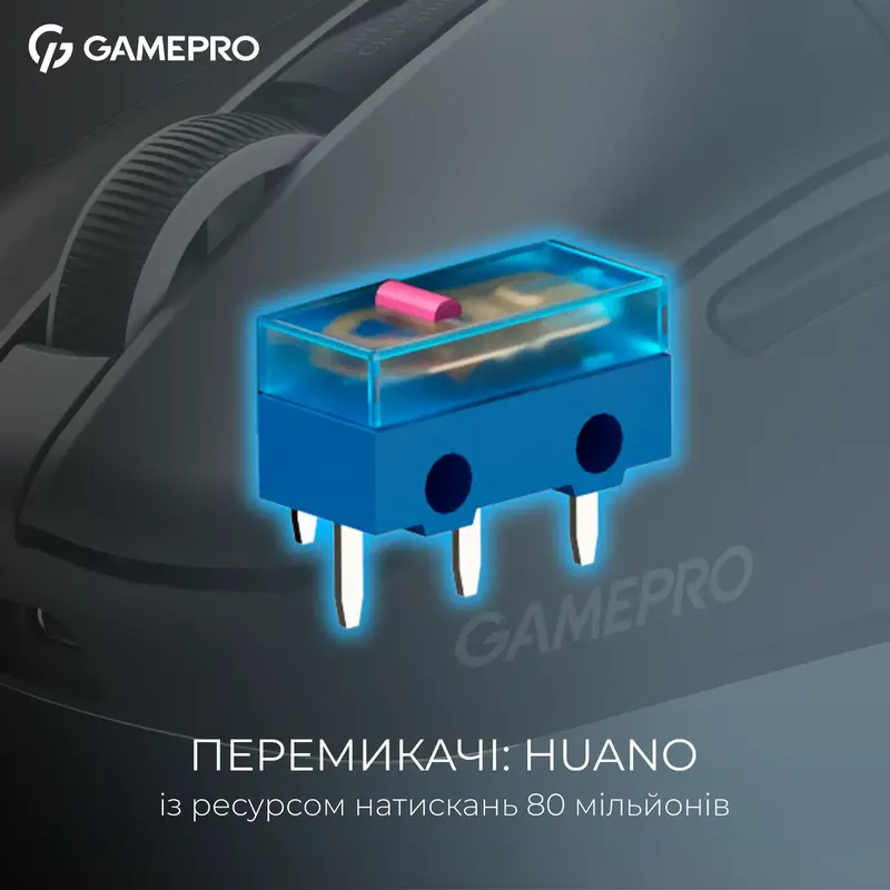 Бездротова ігрова мишка GamePro Asgard Thor Wireless PAW3395 RGB Ultralight Black (GM023B) - фото - №8