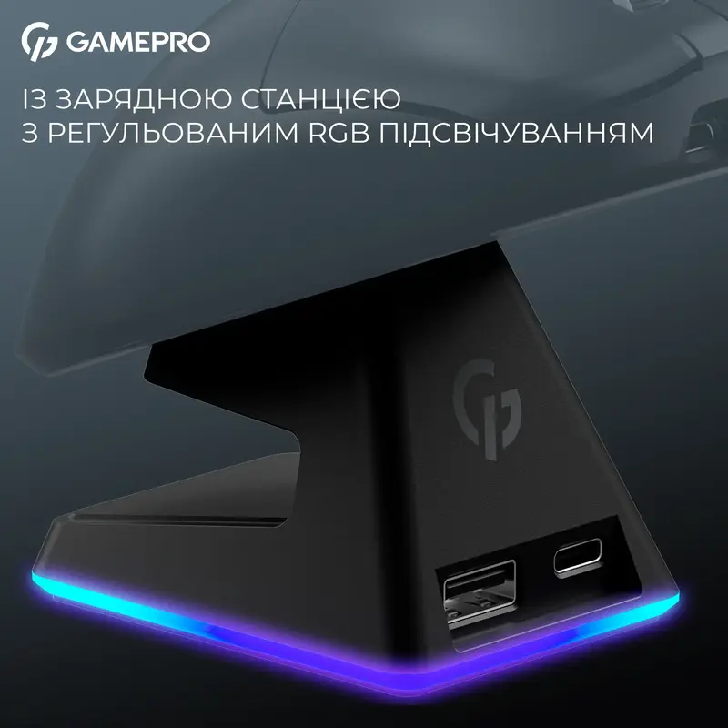 Бездротова ігрова мишка GamePro Asgard Thor Wireless PAW3395 RGB Ultralight Black (GM023B) - фото - №10