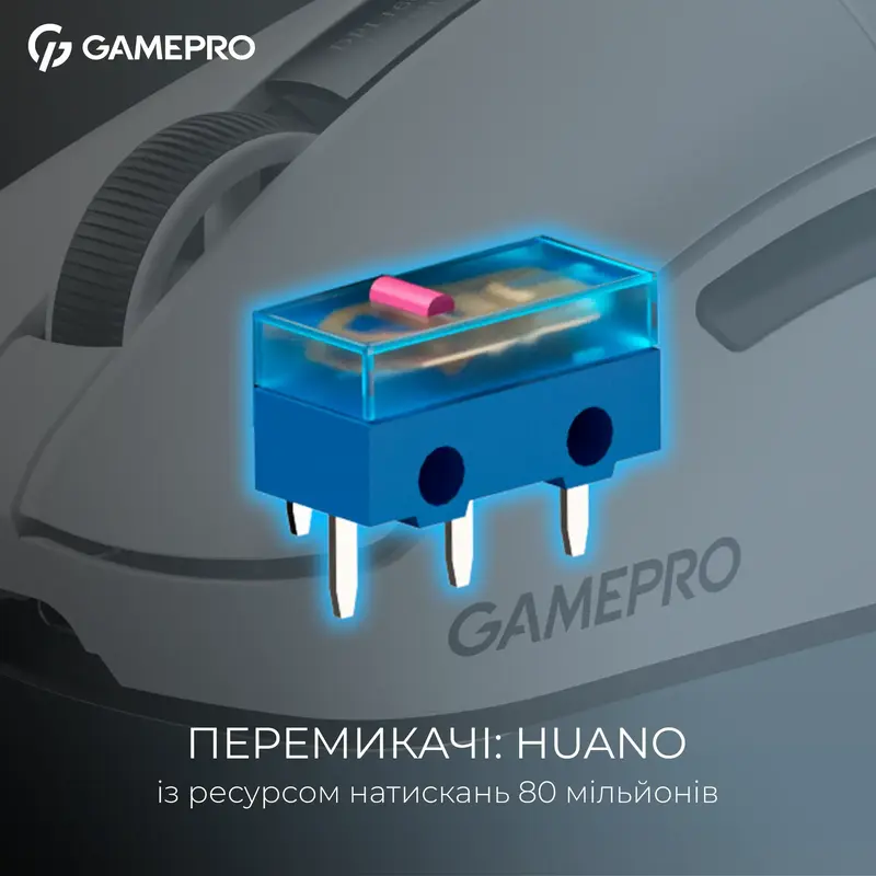Бездротова ігрова мишка GamePro Asgard Thor Wireless PAW3395 RGB Ultralight White (GM023W) - фото - №11